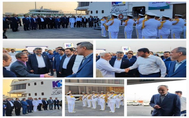 بازدید رئیس کل بیمه مرکزی و مدیران ارشد صنعت بیمه از کشتی تحت پوشش موسسه بیمه متقابل کیش