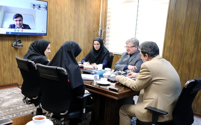 برگزاری جلسه مجازی پژوهشکده بیمه با مؤسسه مطالعات بیم‌سنجی و کمّی هند